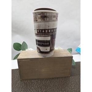 2016 Starbucks 12oz Store Front Ceramic Travel Cup